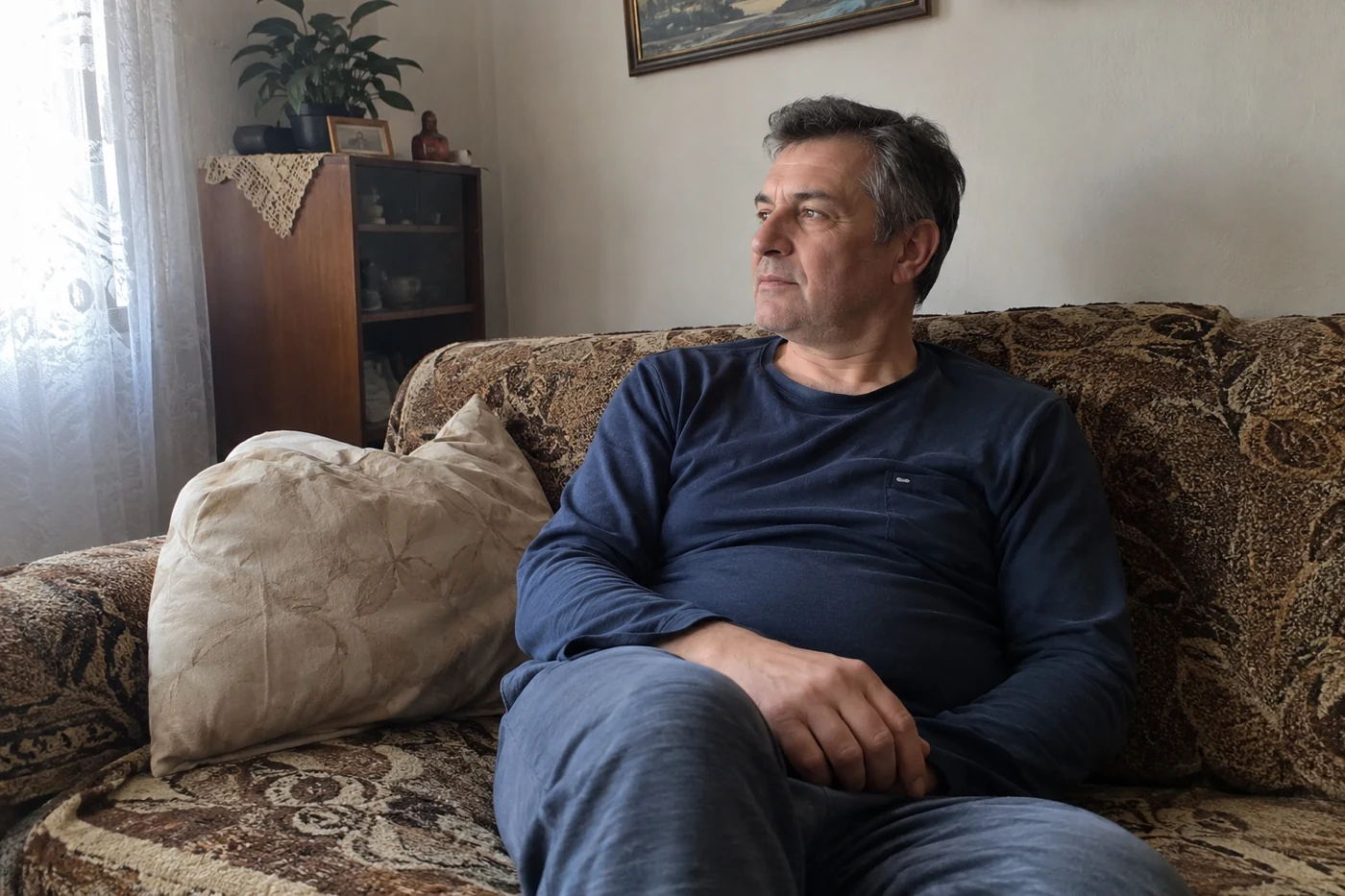 Osoba u svom domu tokom mirnog odmora