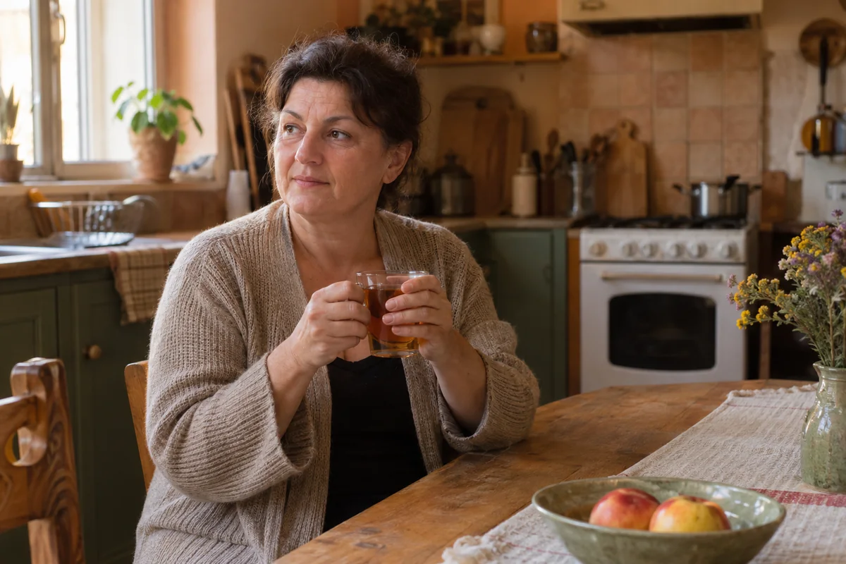 Žena tokom kućnog predaha uz GoSlim pakovanje